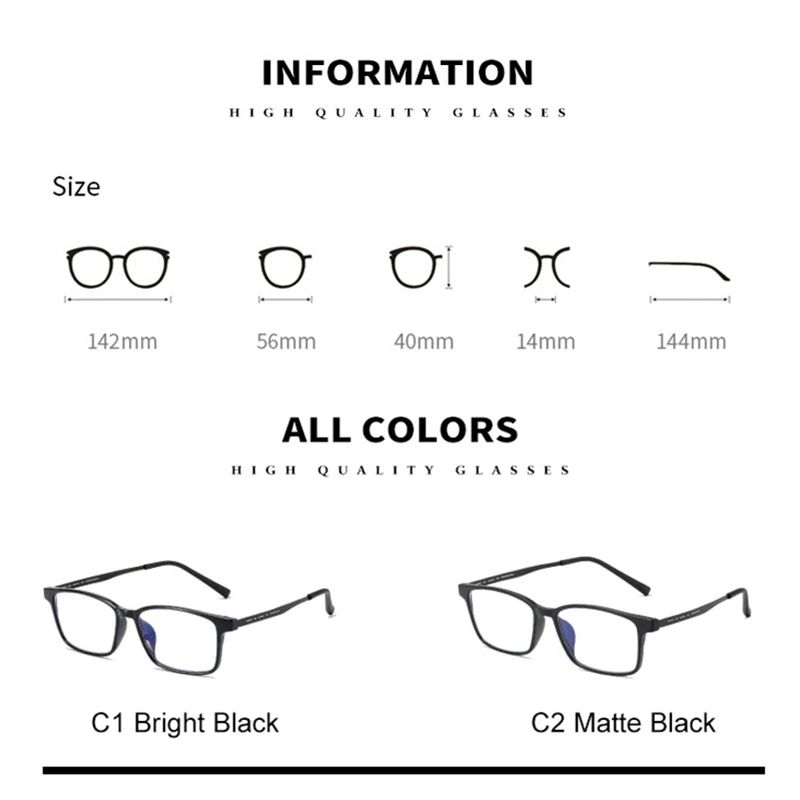 Mode Neue Stil Ultraleicht Männer Lesebrille Unisex Mode Titan Business Brillen Blau Licht Blockieren Rezept_voghion.com