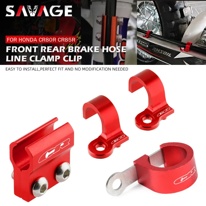 Voor CR80R CR85R Motocross Voor- en achterslangklem Remkabelgeleiderclips Fi Fixer-houder CR 80R 85R 98-07_voghion.com