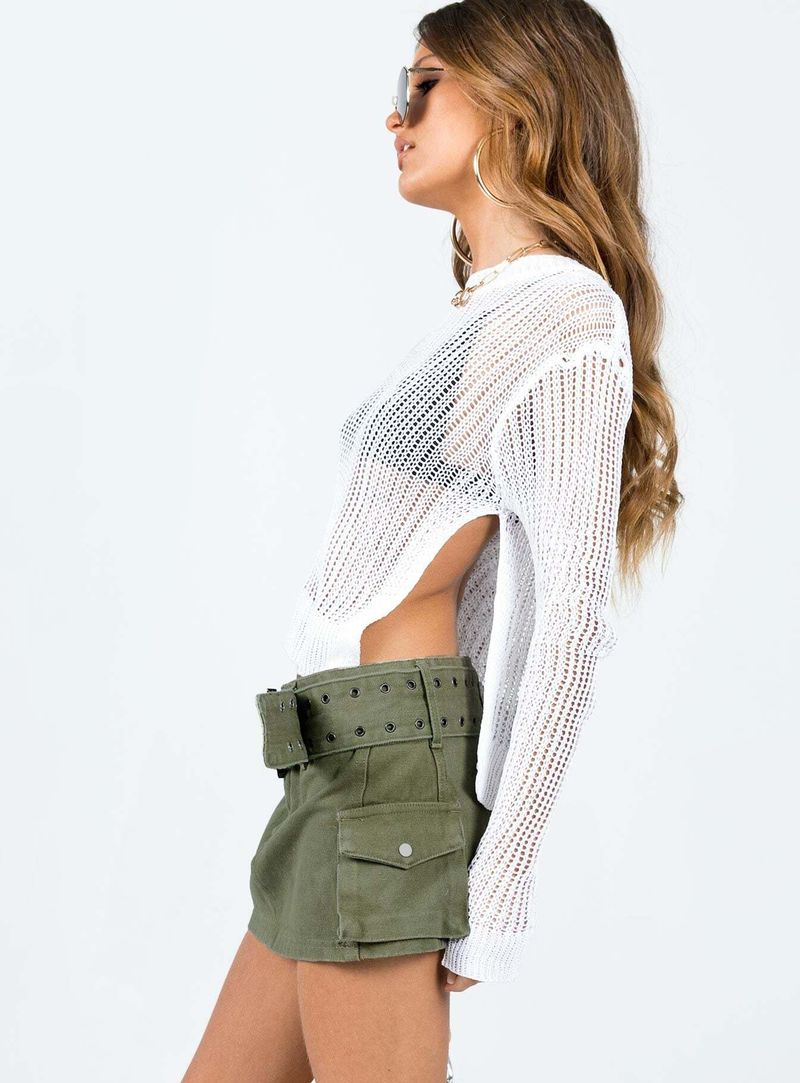 Cintura personalizada envuelta en la cadera para mujer, Falda corta sexy ajustada, nuevo estilo_voghion.com