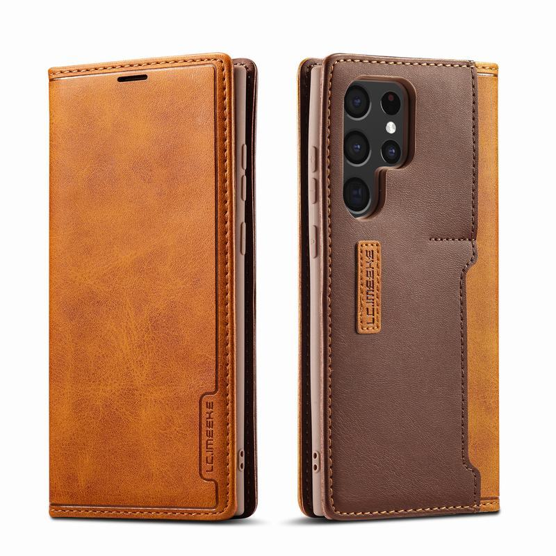 Cassa del telefono di vibrazione per Samsung Galaxy S23 S22 S21 S20 Plus Portafoglio in pelle magnetica ultra lusso Stand Cover posteriore su S 23 Plus Coque_voghion.com