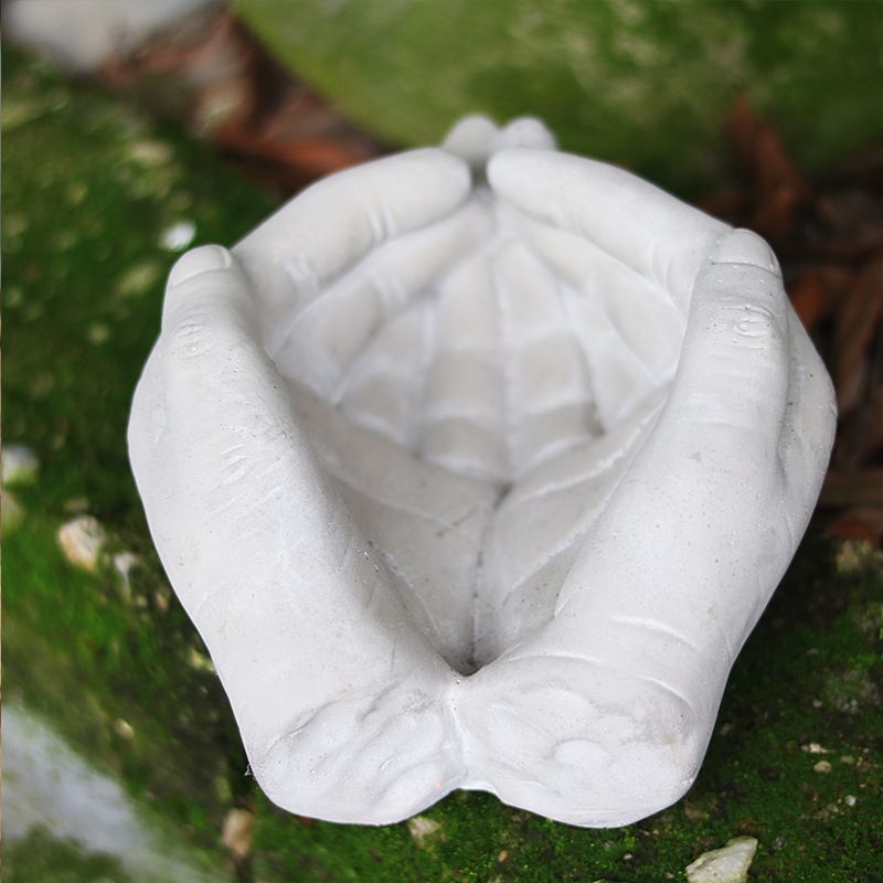 Gardening Creative Succulent Flower Pot Cement Palm Craft Rustic Vintage Floor Garden Decoration Ornament_voghion.com