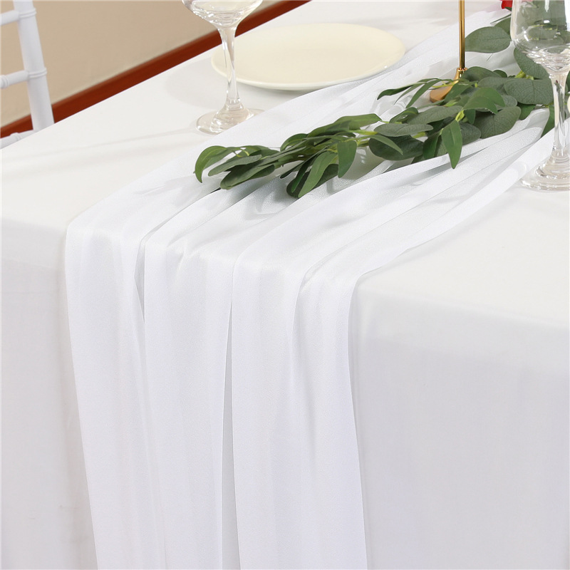 Tischfahne, Hochzeitsdekoration, Szene, Weihnachtslicht, Luxus-Gaze-Vorhang, Tischdecke, Perlen-Chiffon, Hochzeitsdekoration, Tischset_voghion.com