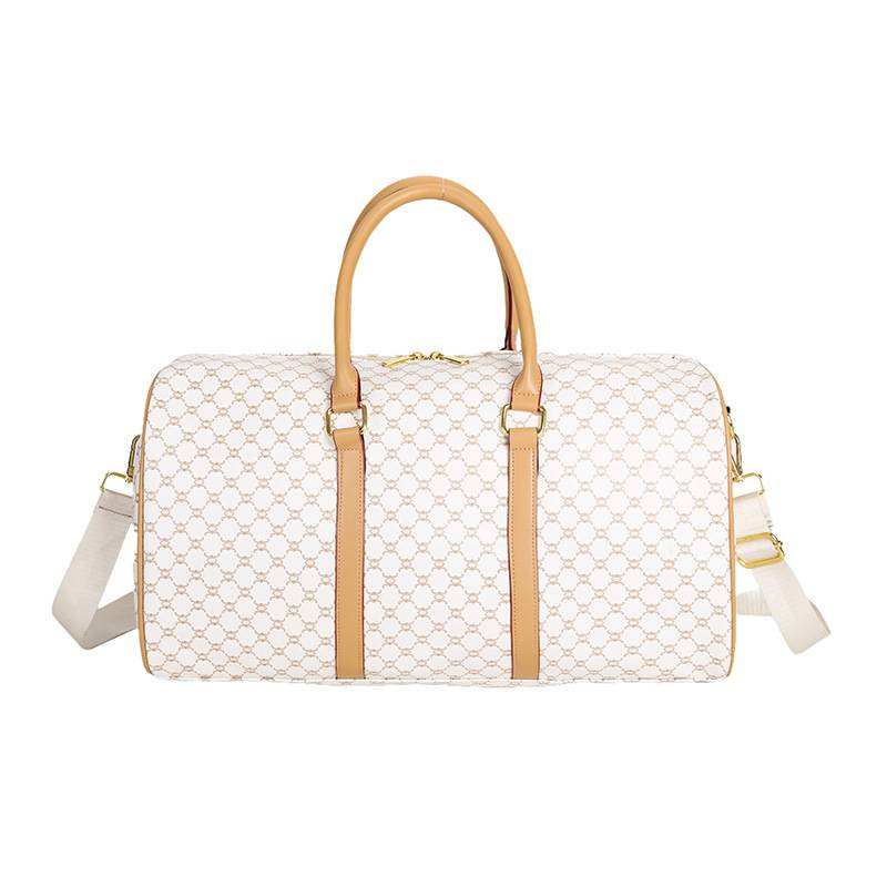 Nieuwe stijl draagbare PU reistas casual mode messenger bag voor mannen en vrouwen korte afstand grote capaciteit een schouder zakelijke reisbagage tas_voghion.com