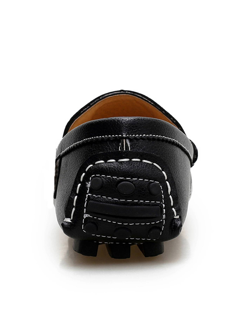 Men's Loafers Casual Slip On Black Shoes Soft Penny Loafers For Men Lightweight Driving Boat Shoes_voghion.com
