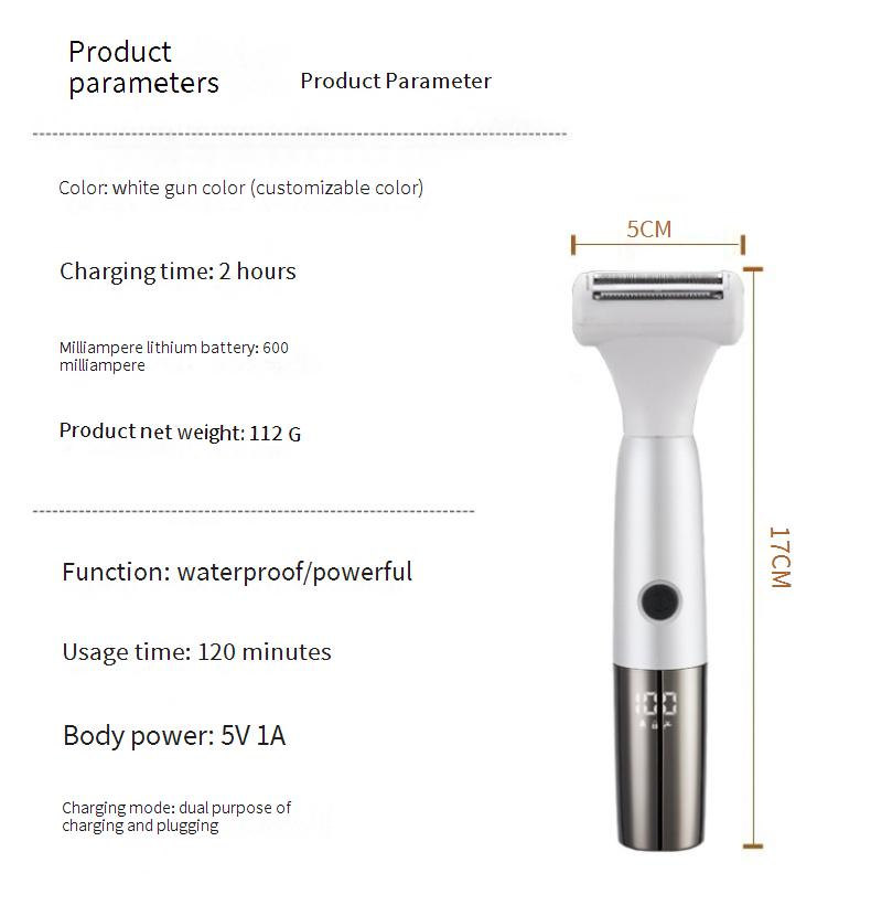 8-in-1 Electric Hair Removal Device For Women - Painless IPL Epilator (Eyebrow Trimmer Nose Hair Bikini Line Rechargeable Waterproof)_voghion.com