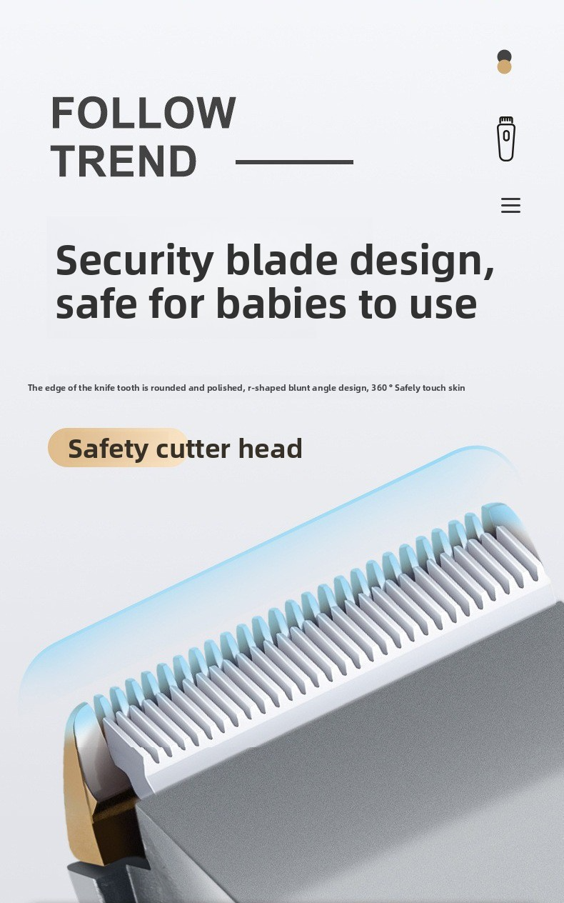 Professional Cordless Hair Clipper - Ultra-Quiet 36dB Ceramic Blade Trimmer With 6 Guide Combs, IPX7 Waterproof & 2H Fast Charge_voghion.com
