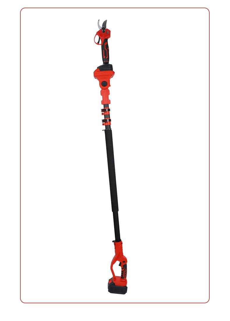 Cordless Telescopic Pole Pruner With Lithium Battery Long Reach Tree Trimmer For Garden, Hedge, Extendable Electric Chainsaw Pole Saw_voghion.com