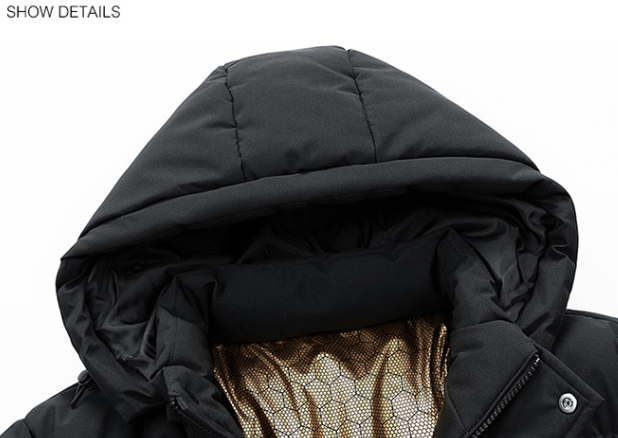 Men's 3D Tiger Head Puffer Jacket - Graphene-Infused Winter Coat, Streetwear Tech Outerwear With Thermal Insulation_voghion.com