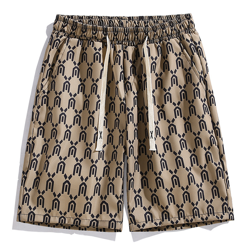 Sommershorts für Männer 2023 neuer Modetrend Eisseide schnell trocknend Herrenhosen Beachwear halbe Midget-Hosen_voghion.com