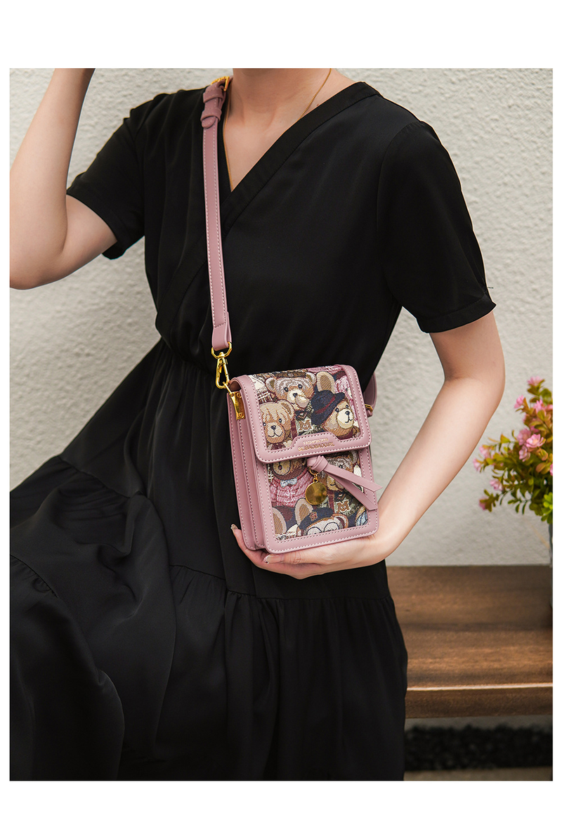 Portamonete e portaoggetti Fonte fabbrica Borsa per cellulare Donna Nuova moda Donna Borsa in tela Borsa a tracolla casual_voghion.com