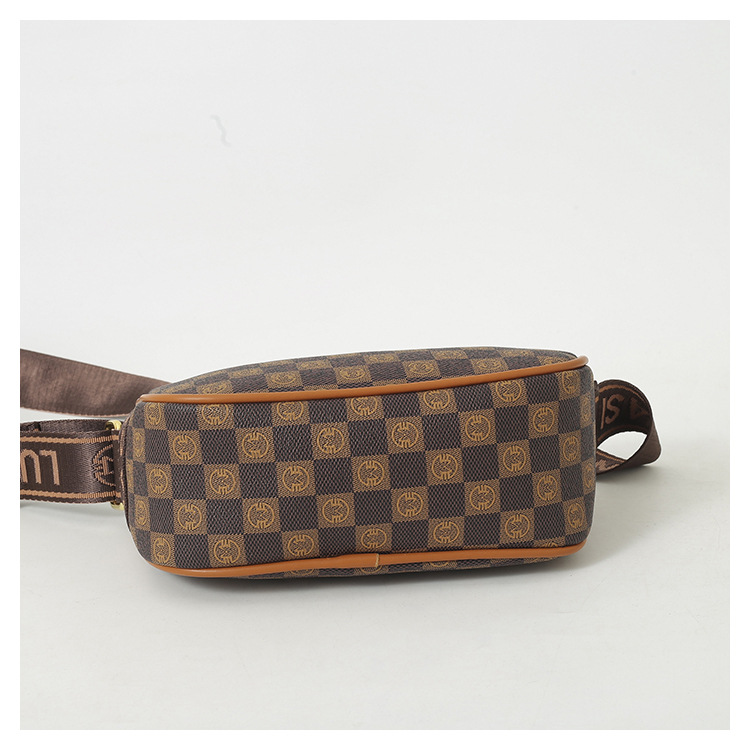 Grenzüberschreitende heiß verkaufte Taschen für Frauen 2023 neue Mode Retro-bedruckte Umhängetasche Außenhandel Damentasche breiter Schultergurt Umhängetasche_voghion.com