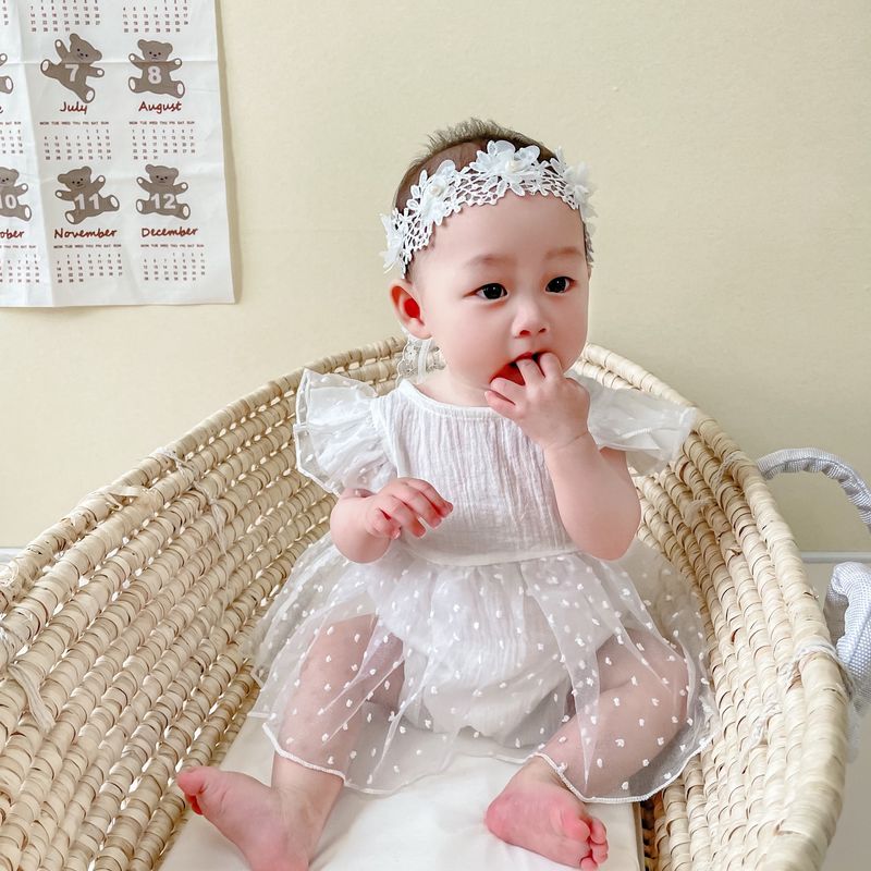 Versione coreana della fascia per capelli da bambina, fascia per capelli da principessa con fiore, accessori per vestiti da 100 giorni per bambini, fascia per capelli per bambini_voghion.com