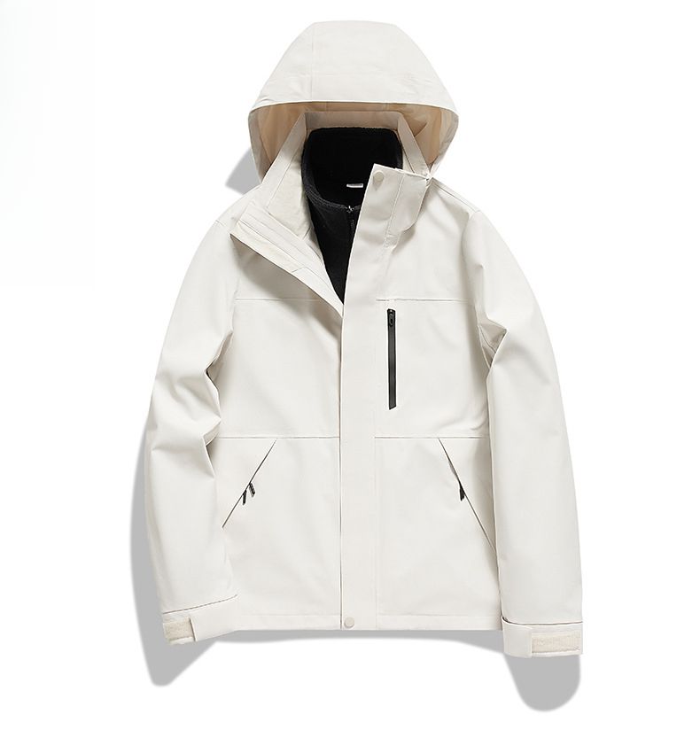 3-in-1 Jacket For Men And Women Winter Two-Piece Set Detachable Windproof Waterproof National Standard Heat-Sealed_voghion.com