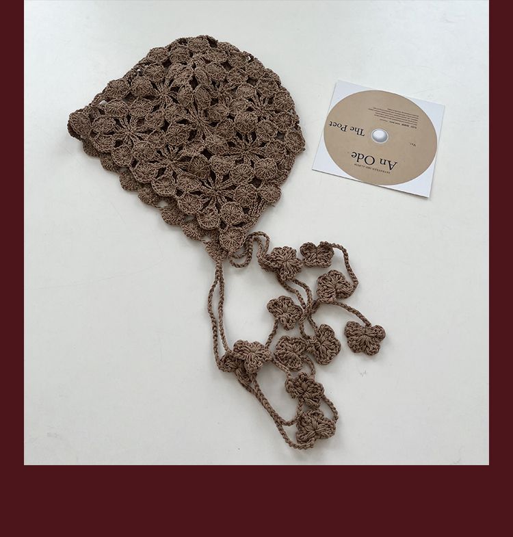 Bonnet en tricot ajouré pour femme, modèle de cache-oreilles au crochet, pull en tricot_voghion.com