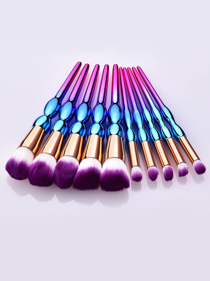 10-teiliges mehrfarbiges Make-up-Pinselset, Kürbisdesign, heißer Verkauf, neues Produkt FINDCOLOR, Direktverkauf ab Werk_voghion.com