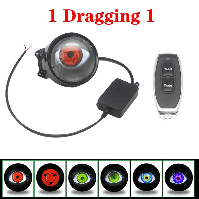 Luci diurne per auto, fari a LED Devil Eye da 3 pollici con telecomando, accessori per conversione retrofit Volta 12V K_voghion.com