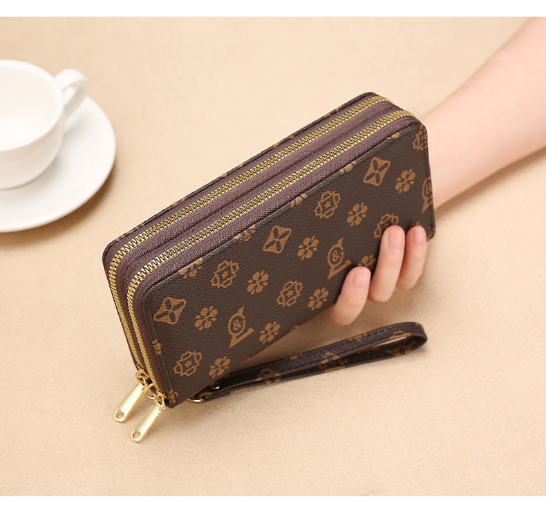 Portemonnee Portemonnee Clutch Tas Dames Portemonnee Lange Dames Portemonnee Mode Dubbele Rits Grote Capaciteit Portemonnee Voor Vrouwen_voghion.com
