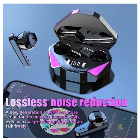 X15 TWS draadloze Bluetooth-headset met LED-display Gamer voor Android iPhone Xiaomi Redmi ruisonderdrukkingsmicrofoon_voghion.com