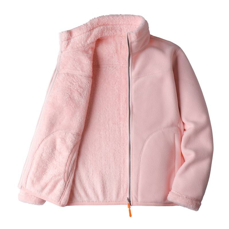 Γυναικεία Ρούχα Polar Fleece Μπλούζες Μοντέρνα Μάρκα Πουλόβερ Διπλής Όψης από Κοραλί Fleece με Πάχος_voghion.com