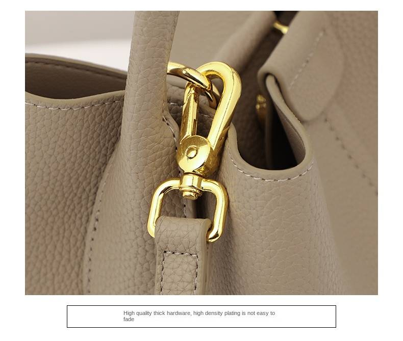 VINEY Bag 2025 Nová dámská taška Messenger Bag Špičková odnímatelná kabelka z pravé kůže Bucket Bag_voghion.com
