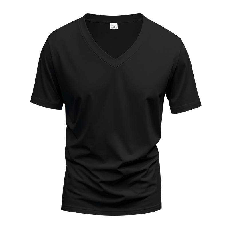 Trendiges, schnelltrocknendes, atmungsaktives, lässiges, sportliches und individuelles T-Shirt mit V-Ausschnitt für Herren im Frühling und Sommer_voghion.com