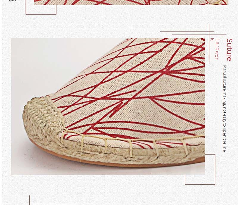 Herrenschuhe Leinenschuhe Gewebte Stoffschuhe Faule Schlupfschuhe Fischerschuhe Gewebte Freizeitschuhe aus Segeltuch in großer Größe für Herren und Damen_voghion.com