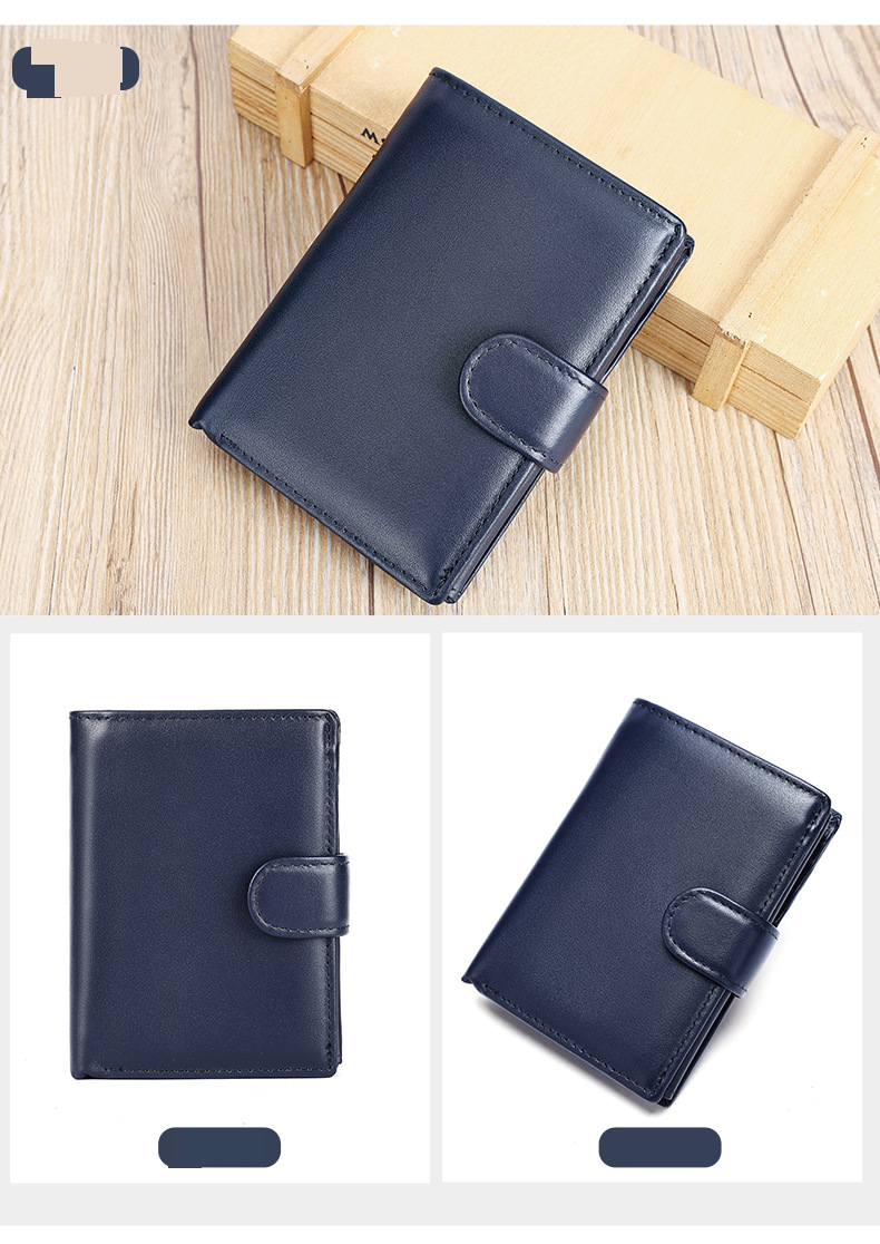Men's Wallet Wallet First Layer Cowhide High Grade Passport Wallet_voghion.com