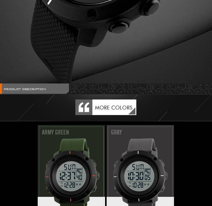 1213 Smartwatch: 50M Waterproof, Digital Display, Fitness Tracker Sports-ready Design Black Durable Strap_voghion.com