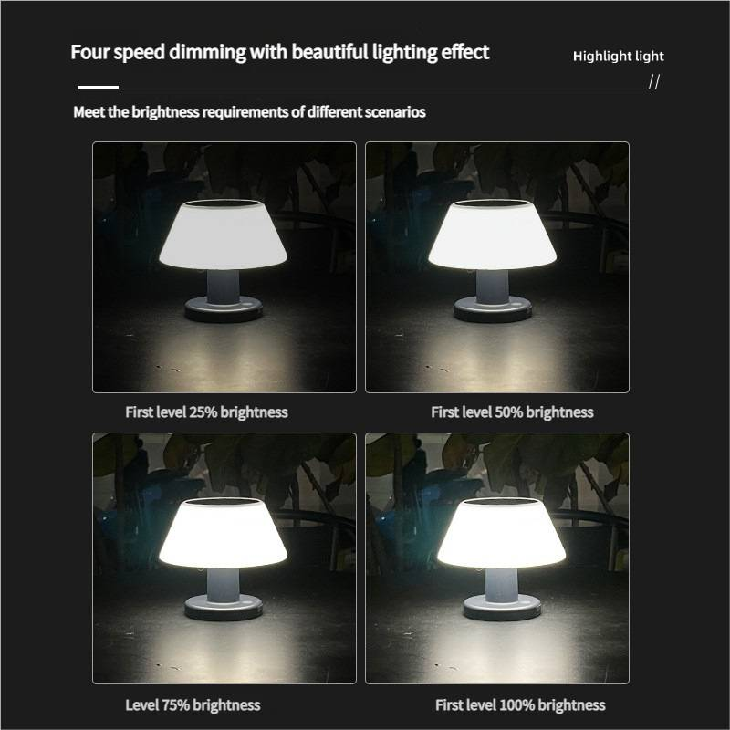 Outdoor Bar Solar Charging Table Lamp Outdoor Garden Solar Night Light Bar Table Lamp_voghion.com