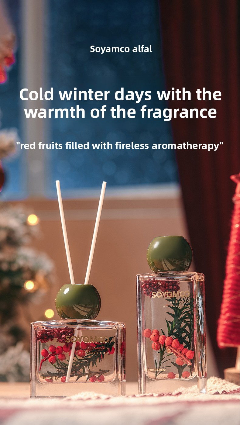 Holiday Scented Candle Gift Set – Christmas & Birthday Aromatherapy, Festive Home Decor (Apple Cinnamon, Bamboo Forest, Rose Oud & More)_voghion.com