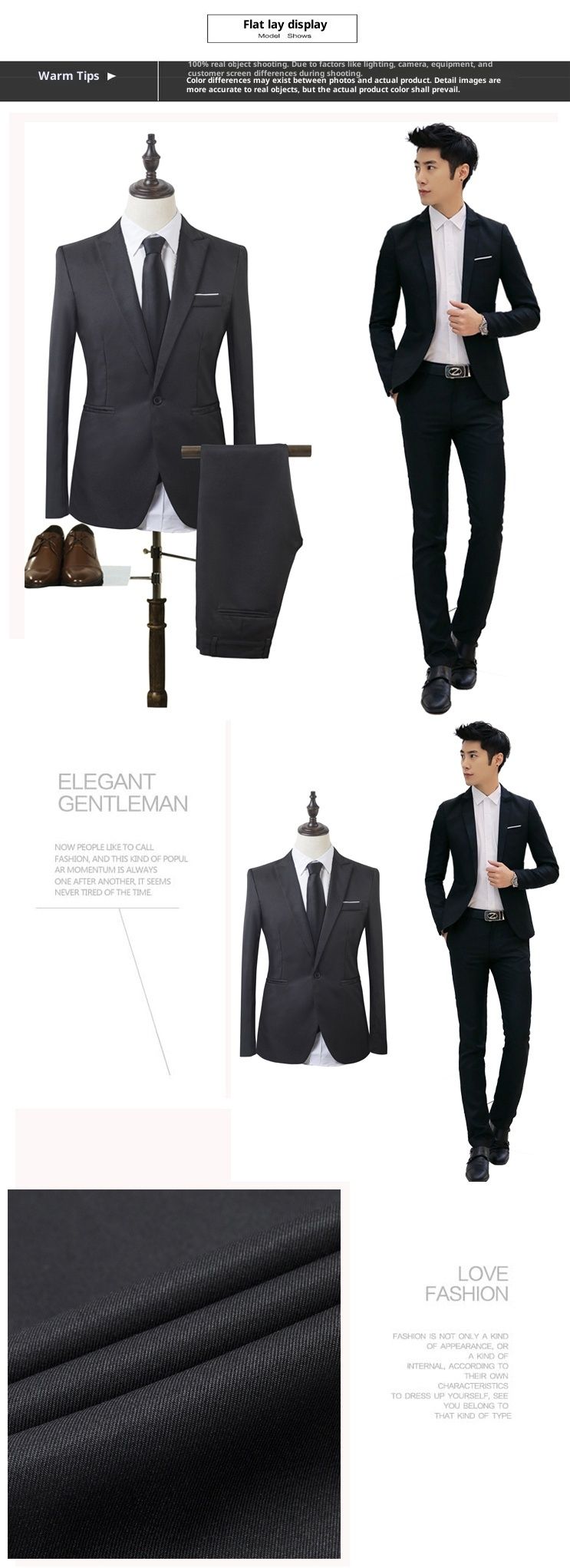 boy 2022 Spring And Autumn Men's Set Korean Version Slim Fit Youth Jacket Fashion Groomsman Suit Wholesale_voghion.com