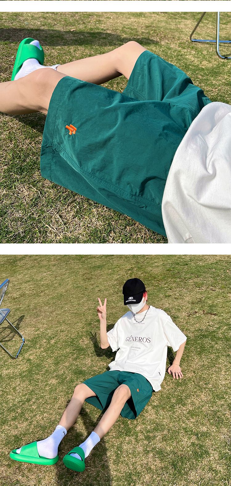 Ice Silk Quick Drying Outdoor Shorts Men's Summer Thin Cool Trendy Brand Pants For Casual Loose Running Sports Capris_voghion.com