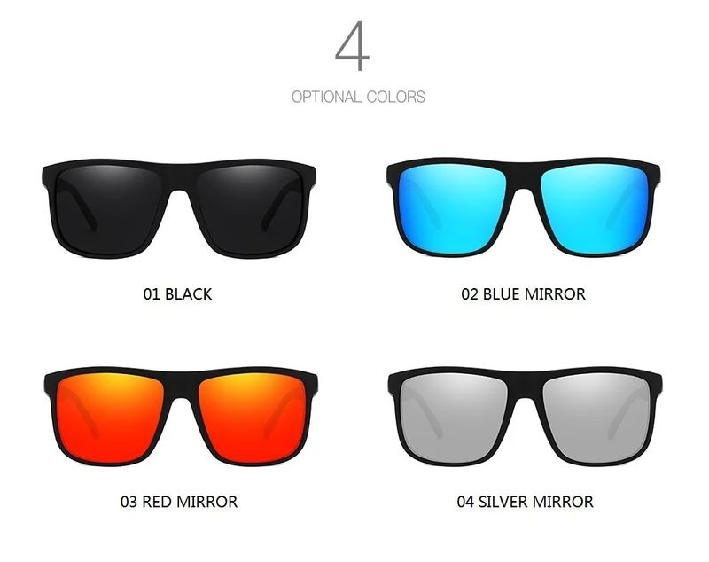 Mote Vintage Firkantede Polariserte Solbriller Menn Kvinner Merke Designer Herre Solbriller Kjøring Fiske UV400 Briller Mann_voghion.com