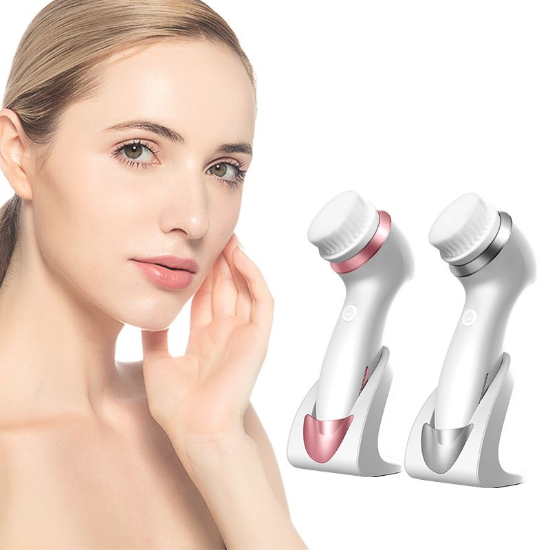 Detergente a induzione wireless, spazzola detergente elettrica, detergente per pori in silicone, rullo per il viso per uso domestico, per uomo e per donna_voghion.com