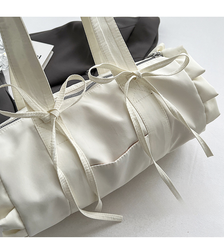 Sladká válcová krajková mašle s jedním ramenem, dámská kabelka do podpaží, nový trend roku 2024_voghion.com