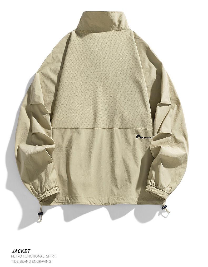 Front And Back Punching Design, Three-dimensional Workwear, Streetwear, Sun Protection Clothing, Men's 2024 Summer Thin_voghion.com