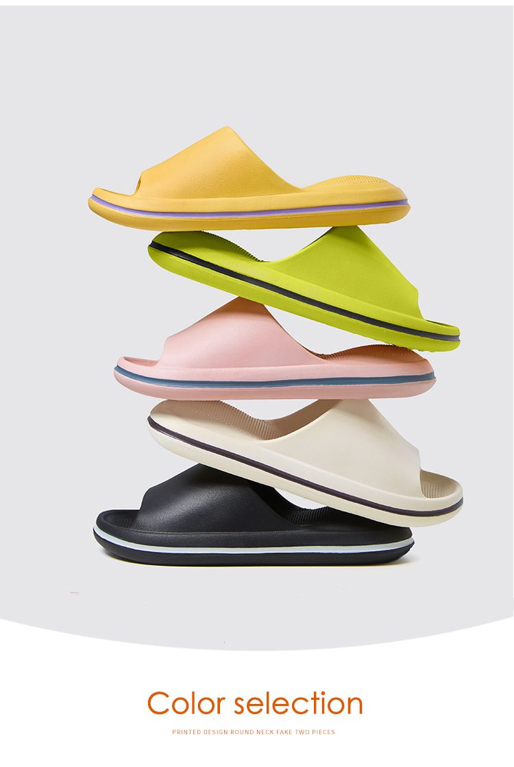 Unisex Shoes Home Slippers Massage Air Cushion Beach Wear Thick Bottom Step Shit Feeling EVA Flip Flops Men_voghion.com