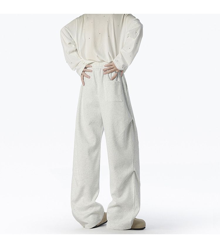 Lässige Jogginghose für Herren – Winter-Cargohose mit Fleecefutter und Fallschirm, geradem Bein und elastischer Taille für Streetwear und täglichen Komfort_voghion.com