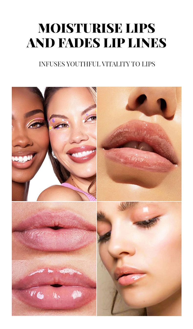 Bellezza e salute PAGINA VINE Lip Oil Nuova serie Lip Glaze Acqua chiara e trasparente Specchio per labbra Dudu Lip Lucidalabbra idratante_voghion.com