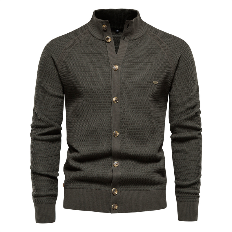 Herrenbekleidung Herren Strickjacke Hochwertiger Business-Pullover Strick für Männer_voghion.com