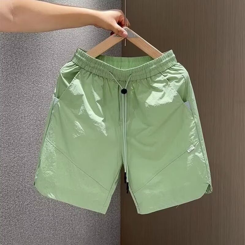 Pantaloncini da uomo estivi americani 2025, nuovi pantaloni a cinque quarti traspiranti, freschi, casual, a gamba dritta, versatili._voghion.com