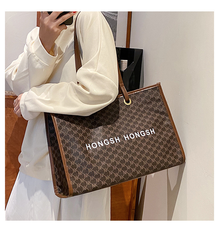 Borsa a tracolla all-in-one retrò da pendolare di moda da donna di nuova moda di grande capacità 2023. Borsa tote per classe universitaria_voghion.com