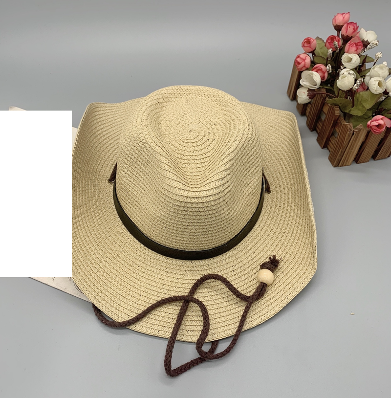 Chapéu de cowboy masculino mais vendido na primavera e no verão, chapéu de sol para férias em viagens, chapéu de pesca com proteção solar ao ar livre, chapéu dobrável à prova de vento_voghion.com