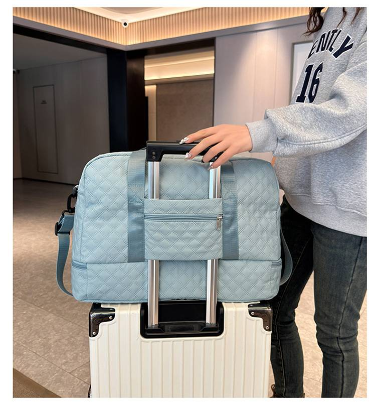 Designer fashion luggage Men's short-distance portable travel bag Women's multi-functional dry wet separation waterproof sports fitness bag_voghion.com