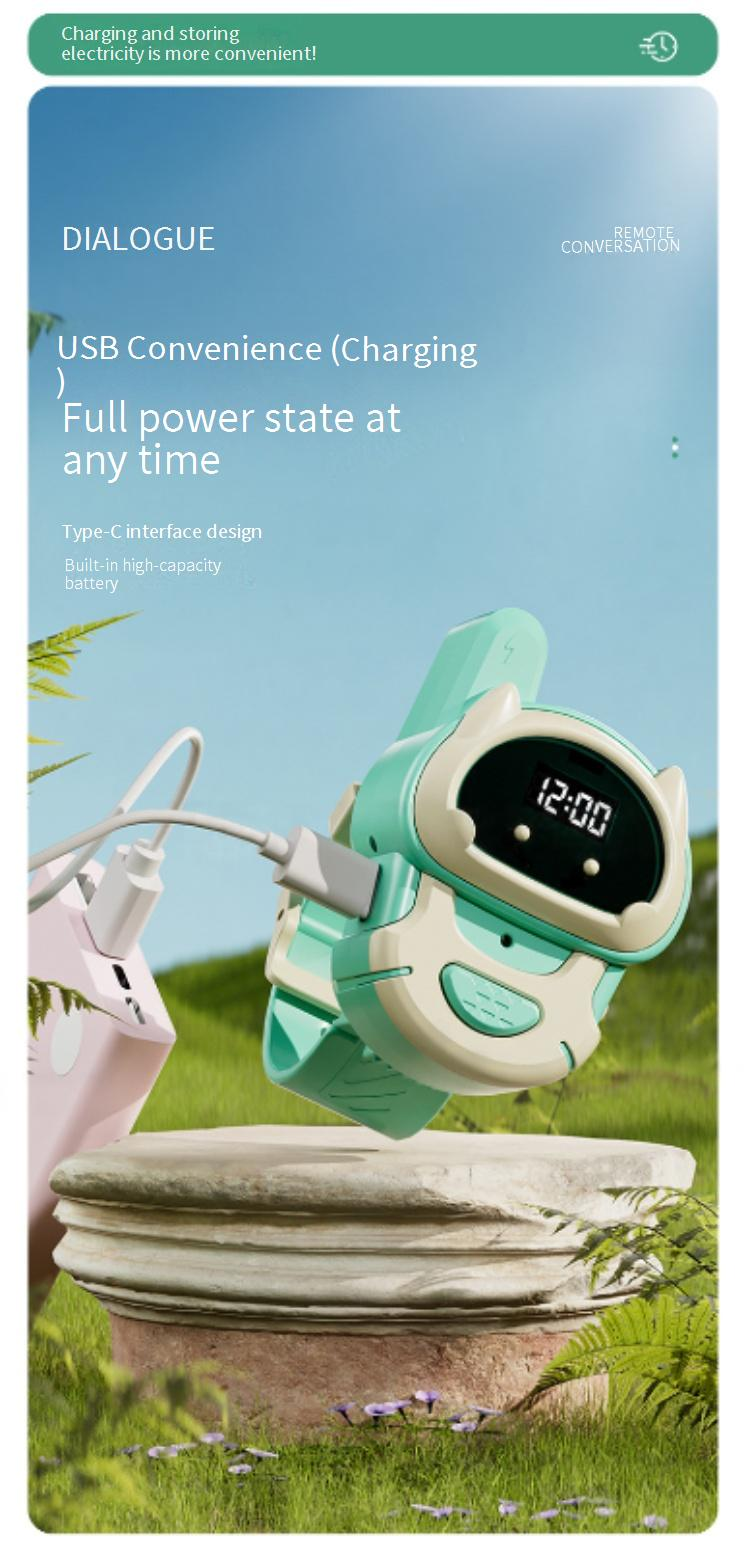 Walkie Talkie para niños, reloj de larga distancia, intercomunicador inalámbrico, juguete para exteriores e interiores, buscapersonas, interacción entre padres e hijos._voghion.com