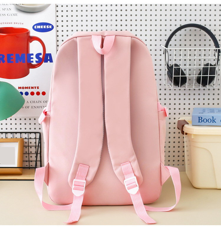 Kids Backpacks Four Piece Set Student Cute Cartoon Backpack Multifunctional Backpack Women's Lunch Bag Tutoring Bag Primary And Secondary Schoolbag_voghion.com