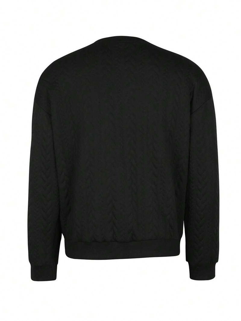 Nuovo maglione in maglia tinta unita da uomo - Essenziale per autunno/inverno con misto lana di prima qualità_voghion.com