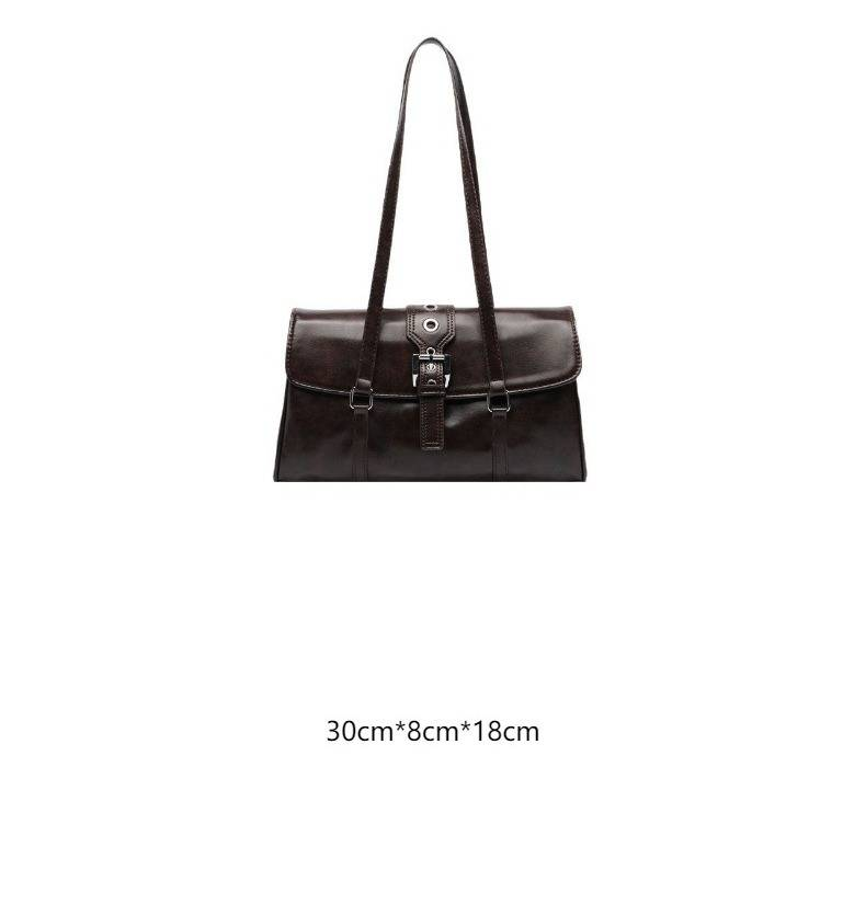 Trendy Vintage-Inspired Shoulder Bag - Stylish Crossbody Handbag For Women With Magnetic Closure & Inner Zipper Pocket, Medium Size_voghion.com