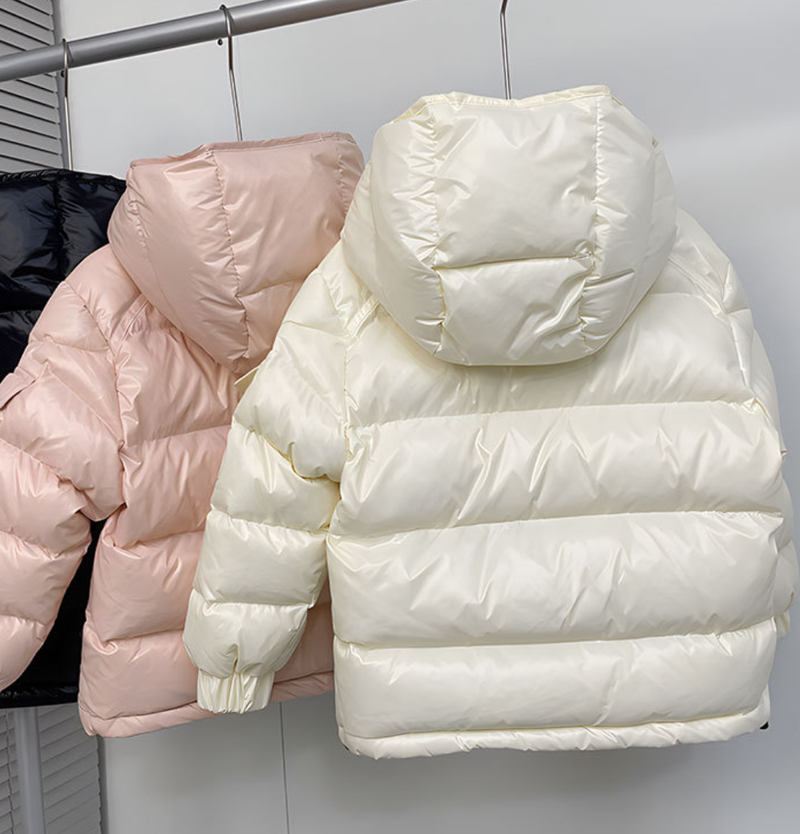 Kids' Short Puffer Jacket With Glossy Finish - Waterproof Winter Coat For Boys & Girls, Thermal Insulated Outerwear_voghion.com