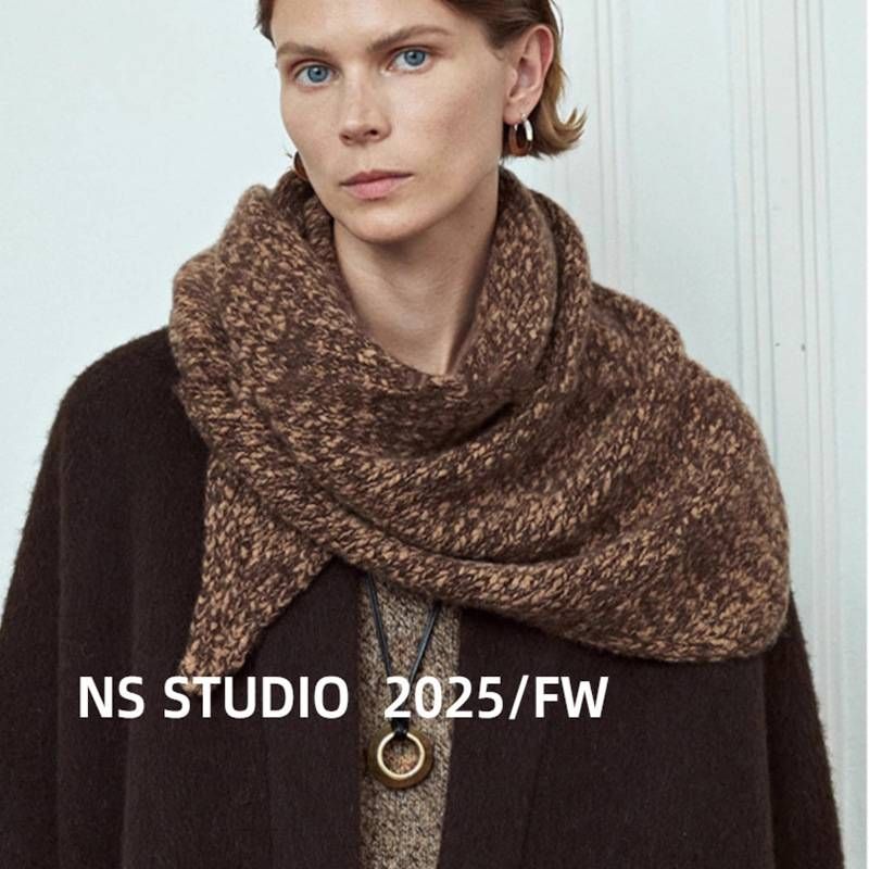 Écharpe triangle d'inspiration vintage française – Châle léger en acrylique (138 x 54 cm, style bohème nordique chic, doux et chaud, superposition polyvalente)_voghion.com